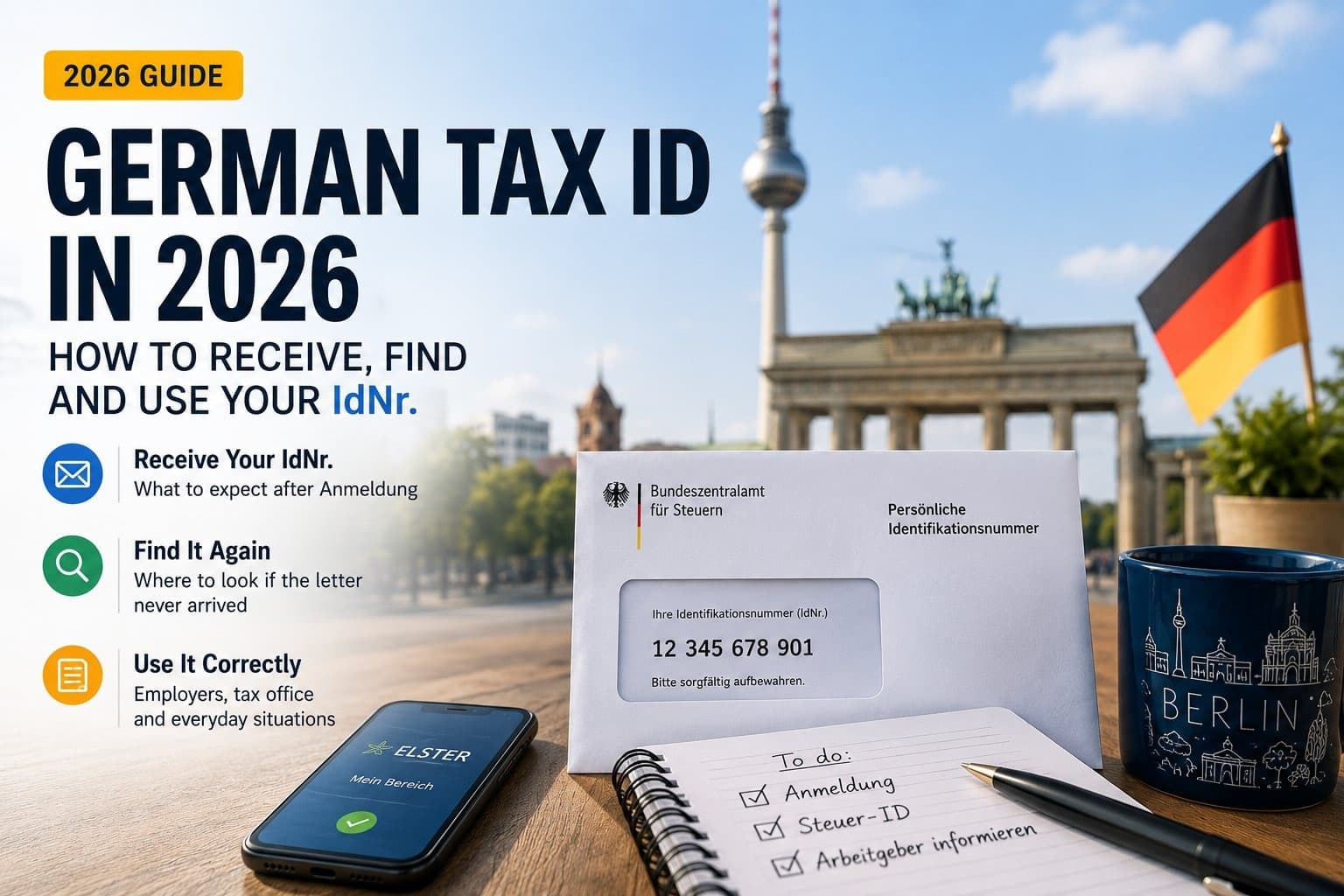 German Tax ID in 2026: How to Receive, Find and Use Your IdNr.