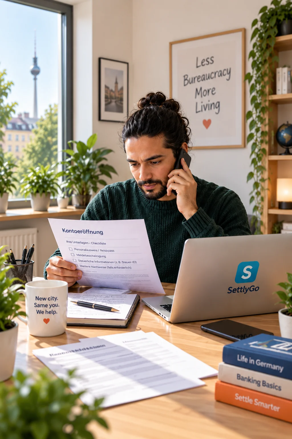 Bank account setup help in Berlin