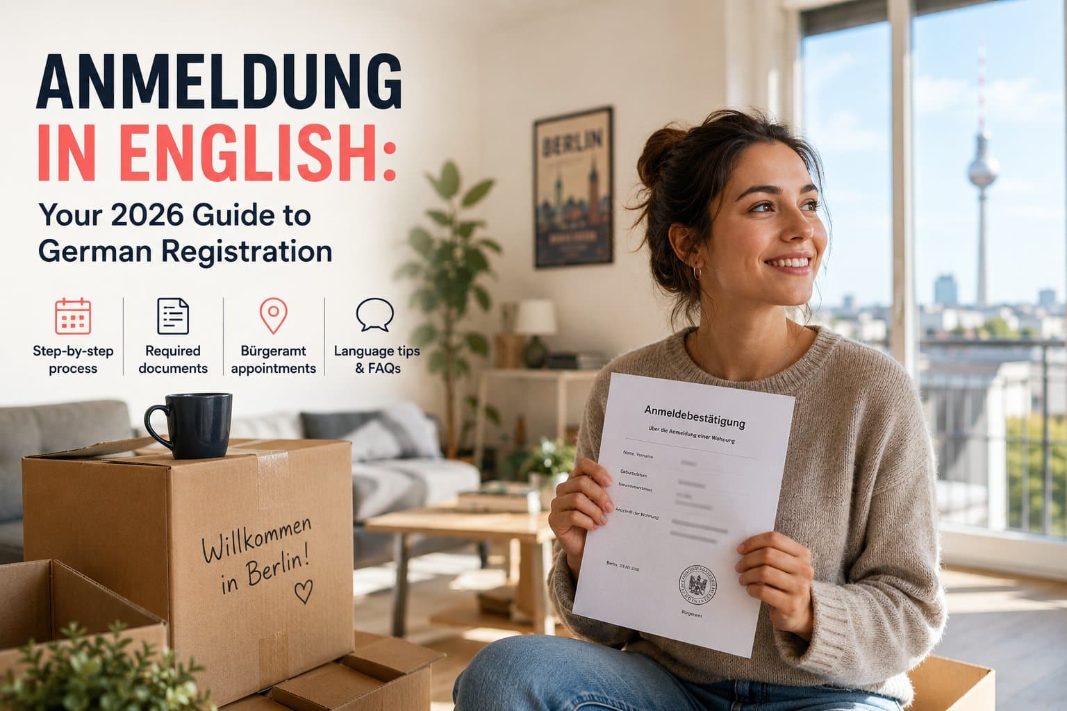 Anmeldung in English: Your 2026 Guide to German Registration