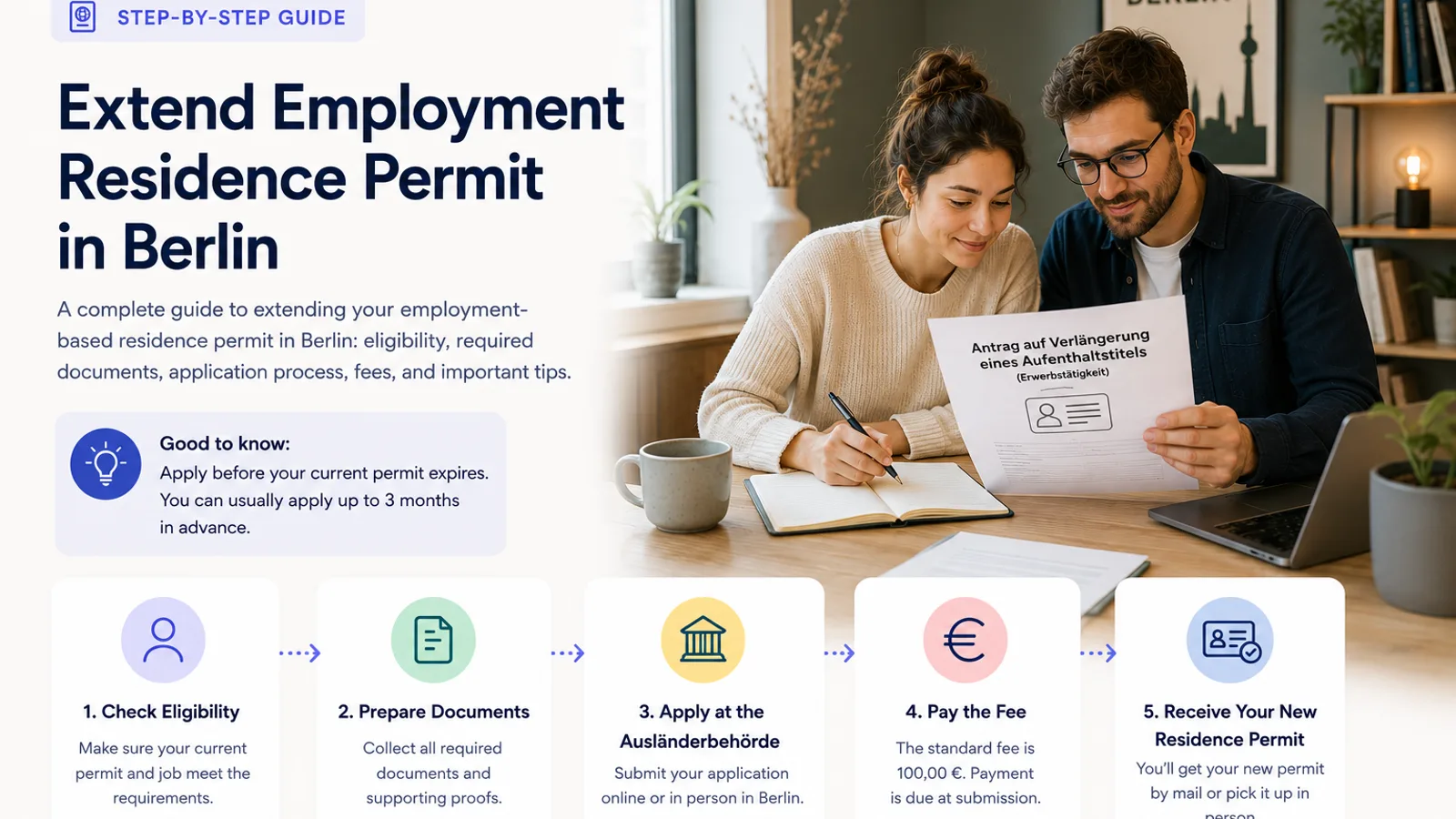 Extend an Employment Residence Permit in Berlin: Newcomer Guide