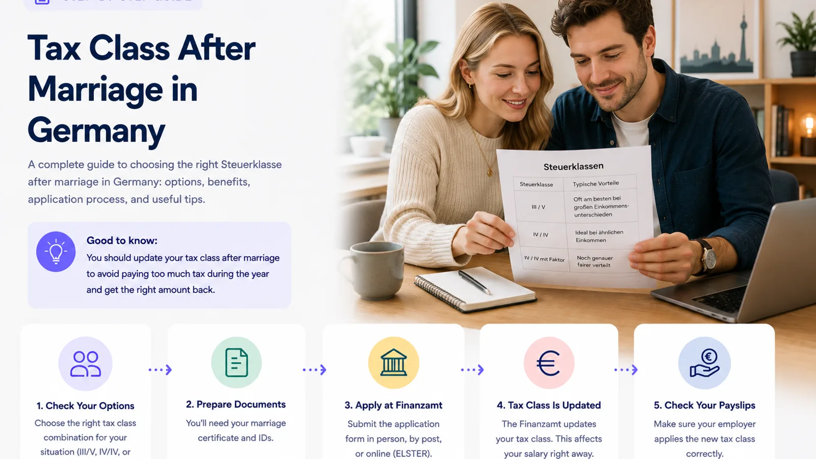 Change Tax Class After Marriage in Germany: Newcomer Guide